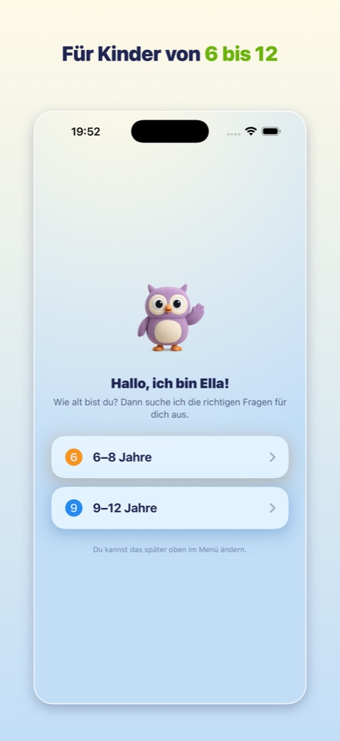 Ella fragt nach dem Alter