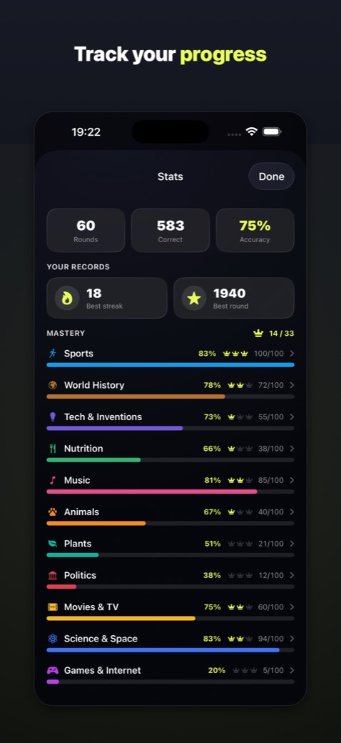 Stats with accuracy
