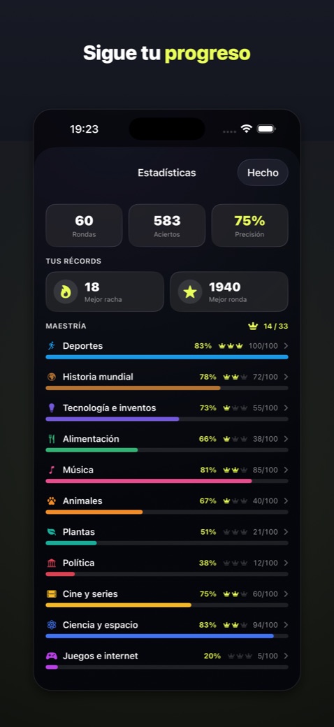 Estadísticas con precisión